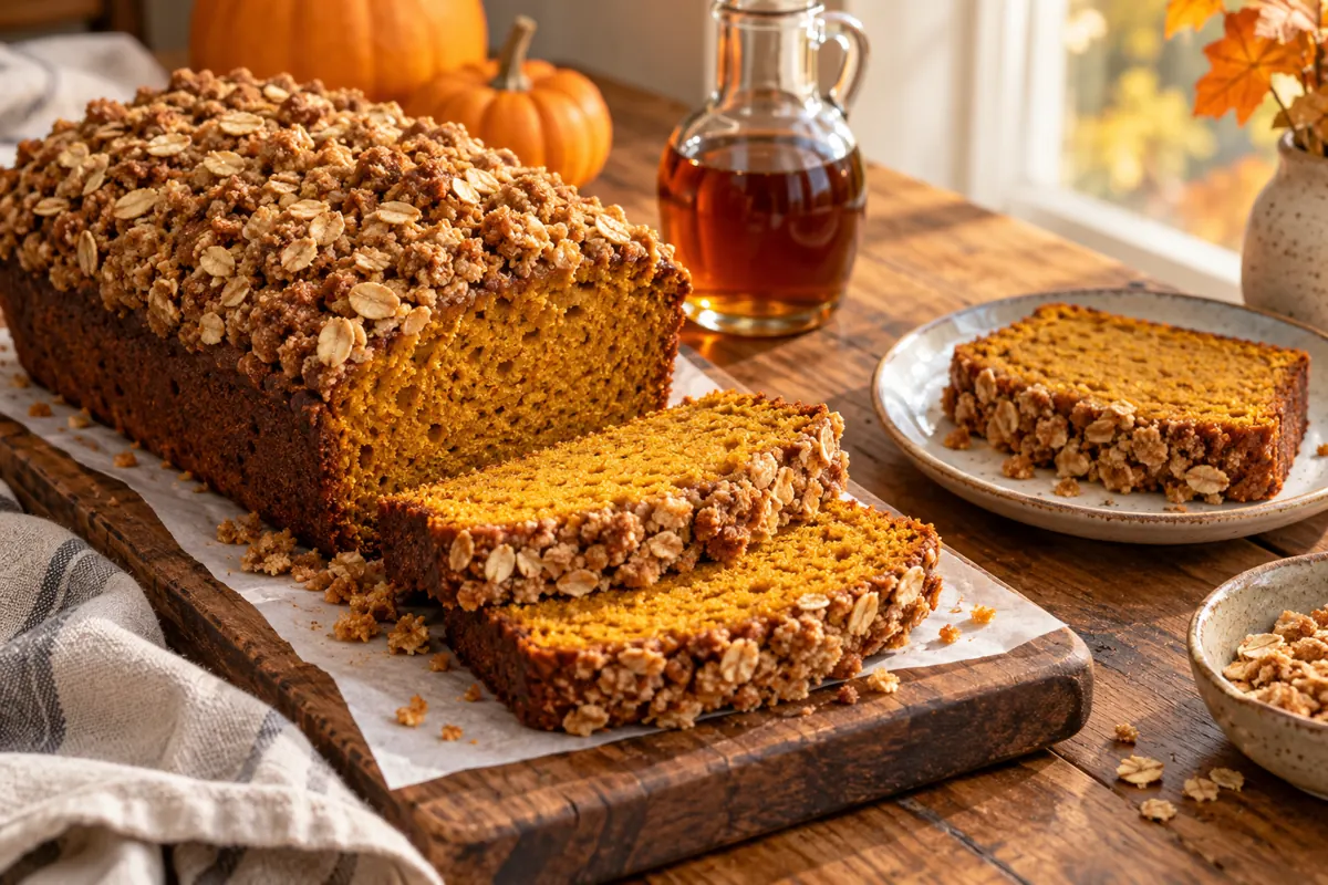 Maple-Streusel Pumpkin Bread