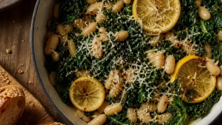 White Bean Skillet with Greens